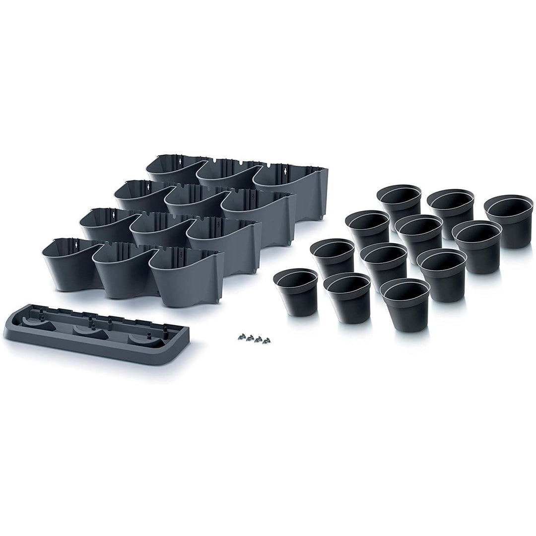 Vertikal stående trädgård Prosperplast Cascade Garden antracit