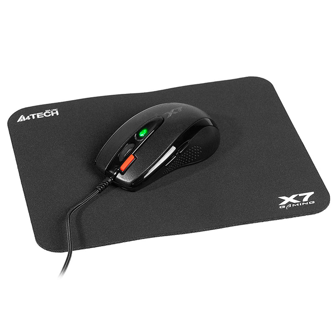 A4Tech mus + musmatta set, 7 knappar, optisk sensor, USB, X-Game X-7120