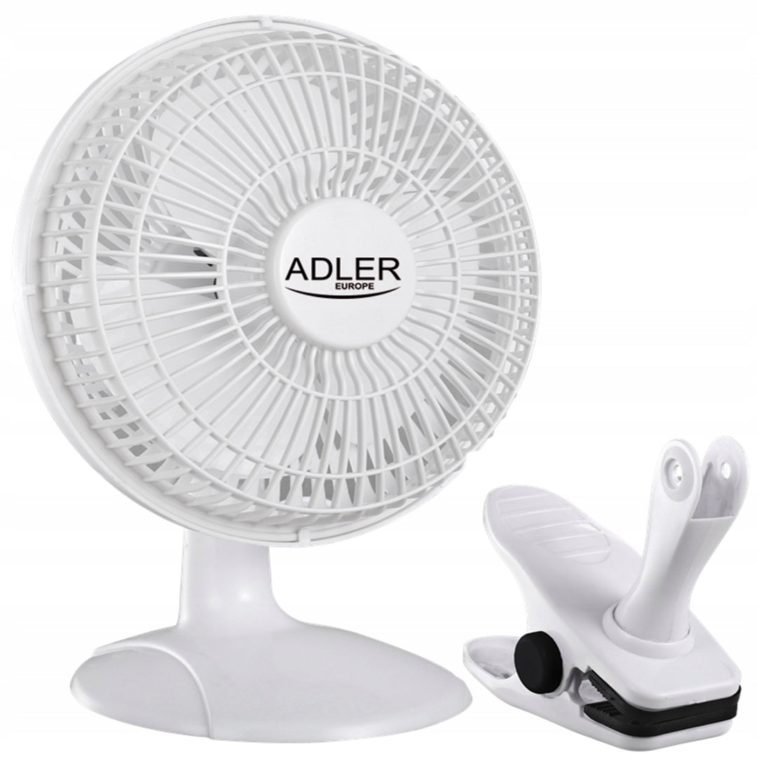 Adler AD7317 Skrivbordsfläkt med monteringsklämma 15 cm Innovativt