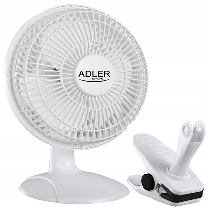 Adler AD7317 Skrivbordsfläkt med monteringslämma 15 cm Innovativt