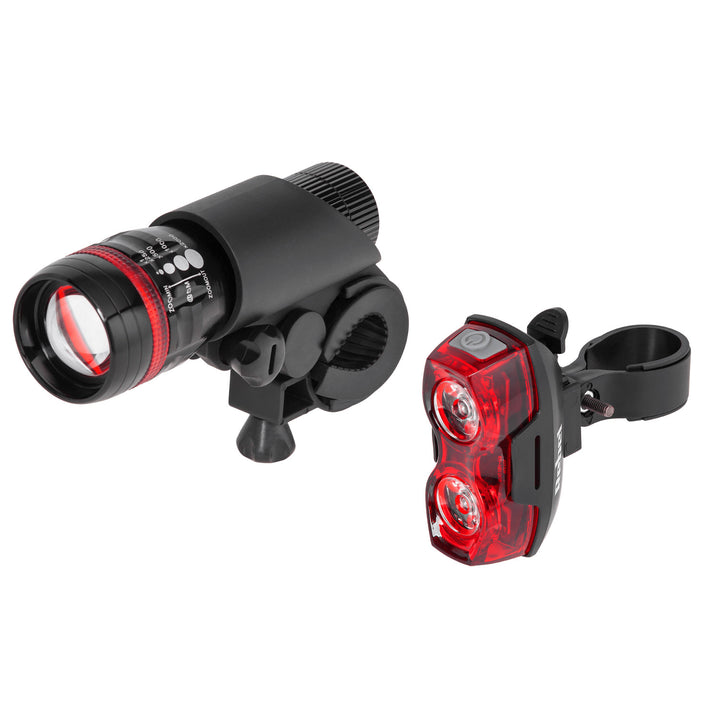 Rebel cykelbelysningsset, batteridrivet, fram- och bakljus, URZ0910