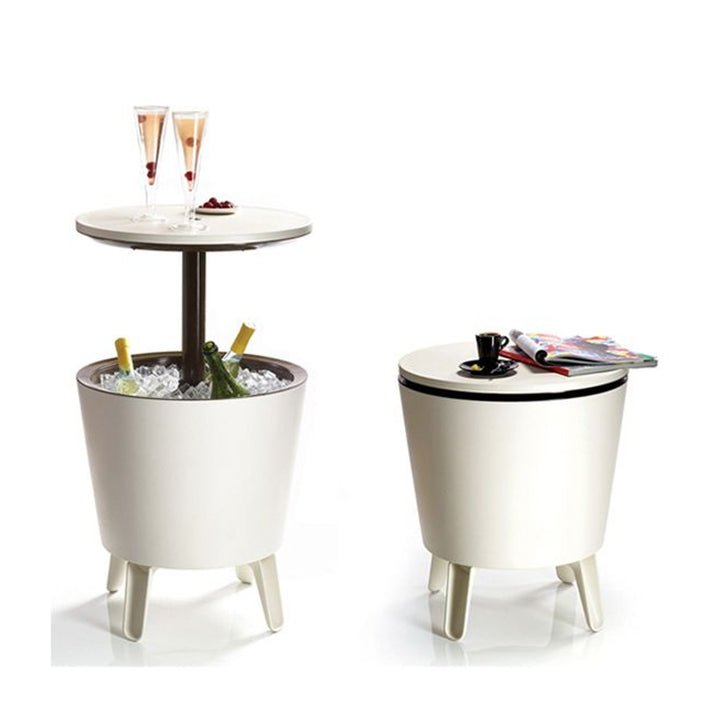 Trädgårdsbar Keter Cool Bar 3in1 Bord, bar och kyl gräddbrun