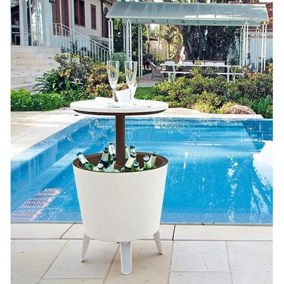 Trädgårdsbar Keter Cool Bar 3in1 Bord, bar och kyl gräddbrun