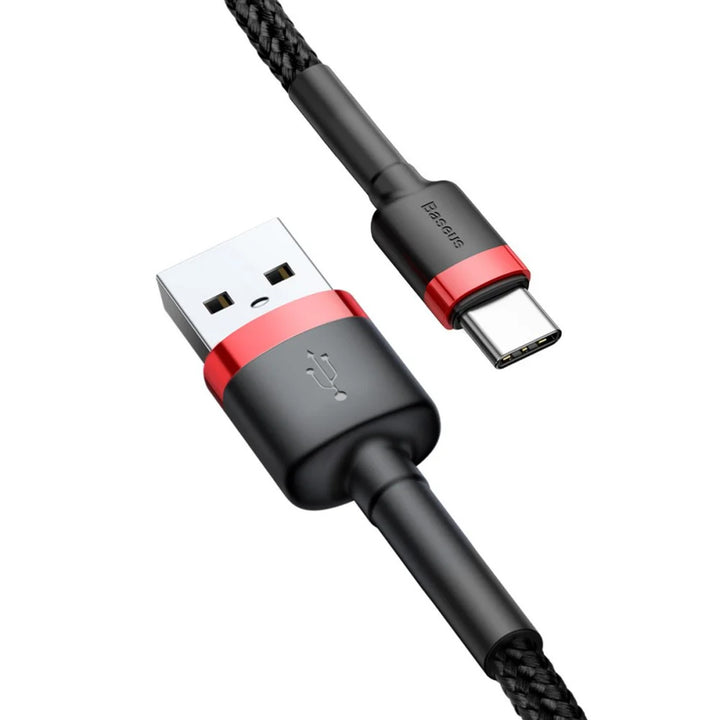 USB A-kontakt - USB-C-kontakt 1m CATKLF-B91 Röd+Svart Baseus-kabel