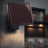 Maclean MCE442 Solar LED-Lampa Med Rörelsesensor Strålkastare Solar Vägglampa Skymning Sensor Solar Ljus IP44 6W 360 Lumen 6000K
