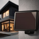 Maclean MCE442 Solar LED-Lampa Med Rörelsesensor Strålkastare Solar Vägglampa Skymning Sensor Solar Ljus IP44 6W 360 Lumen 6000K