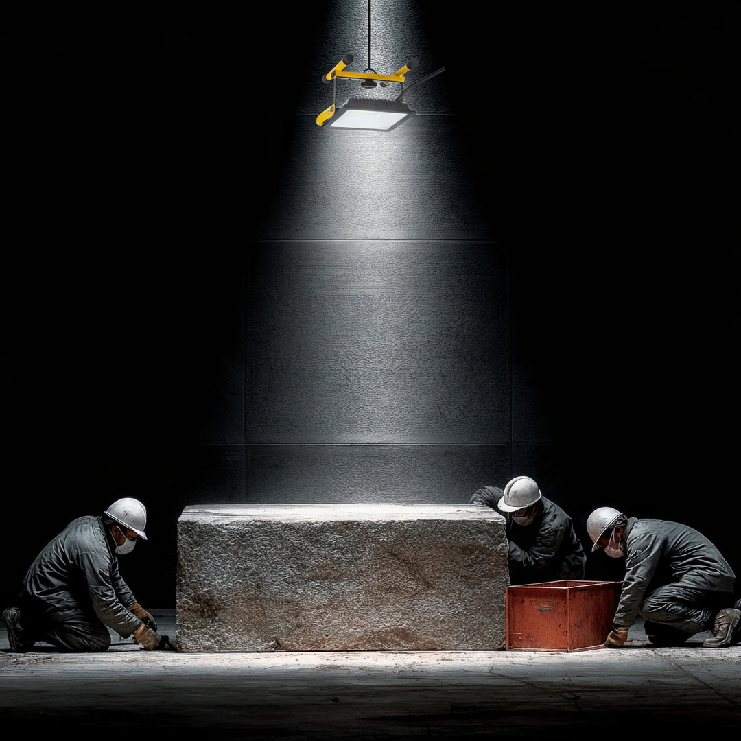 Maclean MCE652 Golvstativ För LED-Strålkastare Arbetsbelysning Stativ Strålkastarstativ Roterbart Stål (För MCE550 / MCE650)