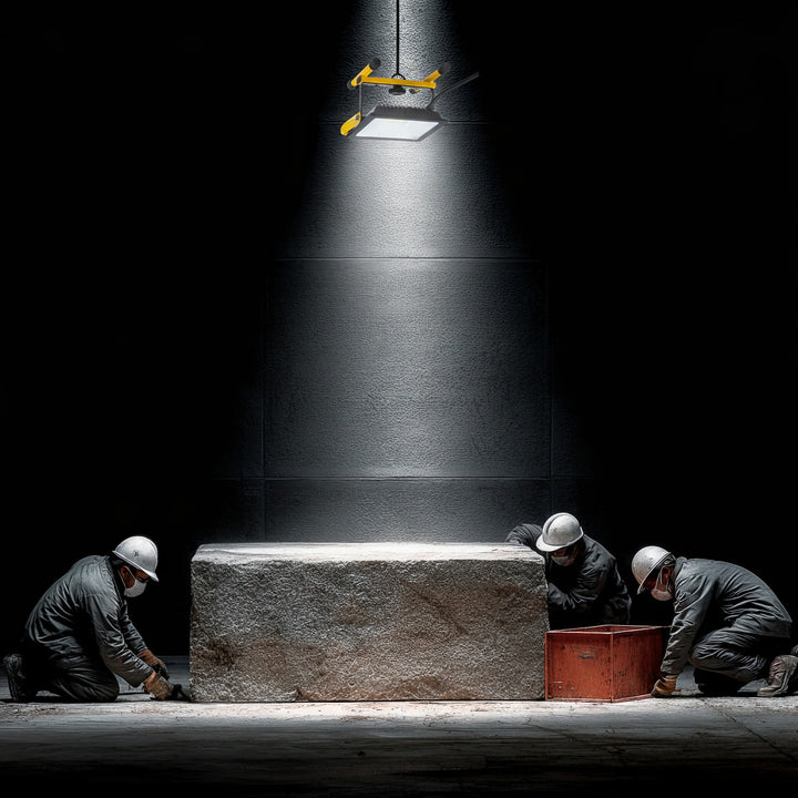 Maclean MCE652 Golvstativ För LED-Strålkastare Arbetsbelysning Stativ Strålkastarstativ Roterbart Stål (För MCE550 / MCE650)