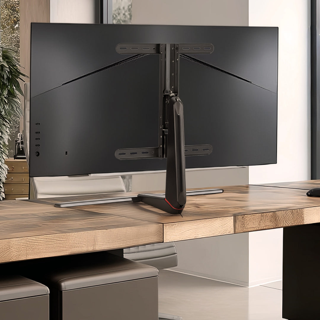 NanoRS RS167 Gamingmonitorstativ Höjdjusterbart RGB LED 32-55" Max. VESA 400x400 Max. 40kg