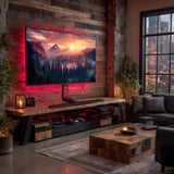 NanoRS RS167 Gamingmonitorstativ Höjdjusterbart RGB LED 32-55" Max. VESA 400x400 Max. 40kg
