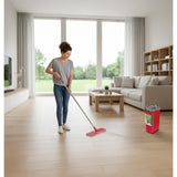 Green Blue GB870 MaxiClean Platt Moppset Med 2 i 1 Rengöringshink 5,7L Moppset Golvtorkare Mopp Rengöringssystem Renare 360° Roterande Mopphuvud