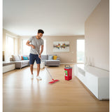 Green Blue GB870 MaxiClean Platt Moppset Med 2 i 1 Rengöringshink 5,7L Moppset Golvtorkare Mopp Rengöringssystem Renare 360° Roterande Mopphuvud