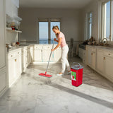 Green Blue GB870 MaxiClean Platt Moppset Med 2 i 1 Rengöringshink 5,7L Moppset Golvtorkare Mopp Rengöringssystem Renare 360° Roterande Mopphuvud
