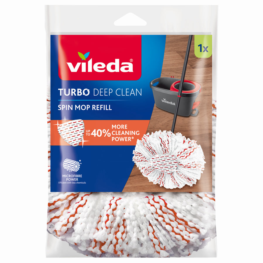 Vileda Turbo Deep Clean-moppinsats i mikrofiber