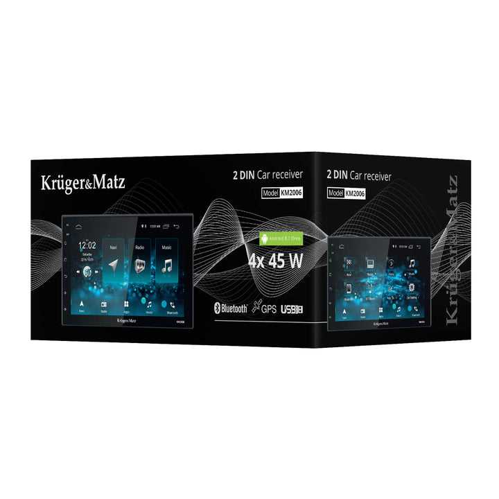 Bilradio Kruger&Matz KM2006 7" skärm, Android 10-system