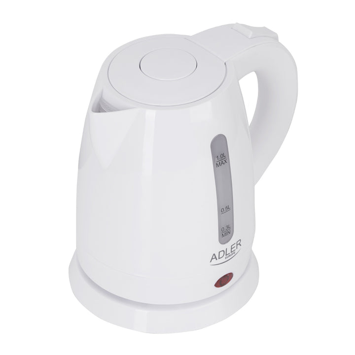 Plastkokare 1.0L 1600W Adler AD 1272 vit