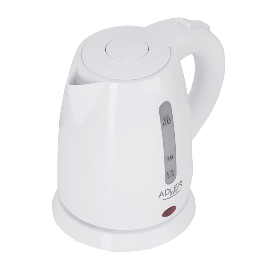 Plastkokare 1.0L 1600W Adler AD 1272 vit
