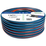 Vartco Light Blue 4-Lagers Vattenslang Trädgårdsslang Trädgårdsbevattningsslang Flexibel Slang Polyesterkorsfläta UV-beständig 22 Bar (1/2" 50m)