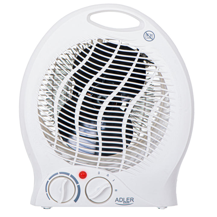 Adler värmefläkt, termostat, fläktfunktion, 2000W, vit, AD 7728
