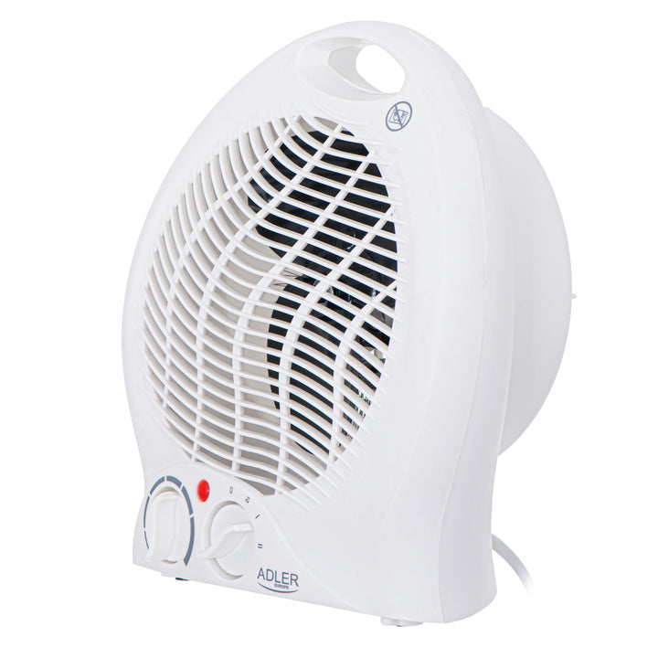 Adler värmefläkt, termostat, fläktfunktion, 2000W, vit, AD 7728