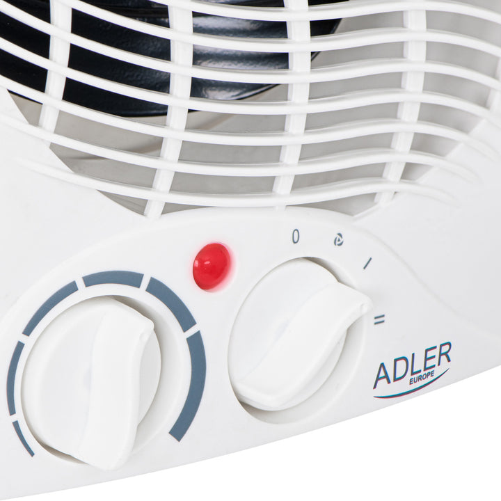 Adler värmefläkt, termostat, fläktfunktion, 2000W, vit, AD 7728