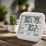 Green Blue GB381 Väderstation Med Extern Sond 1,5 m Kabellängd Bekväm Display Termometer Hygrometer Luftfuktighetsmätning Inomhus Och Utomhus