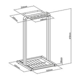 Maclean kompakt paraplyställ, 332x340x610mm, MC-472