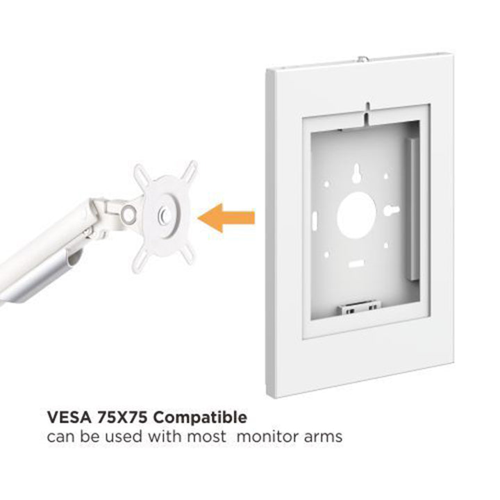 Maclean Reklamfäste för surfplatta, väggfäste med lås, 9,7"-11", iPad/iPad Air/iPad Pro, Samsung Galaxy Tab A/Tab A7/Tab S6 Lite, MC-474W