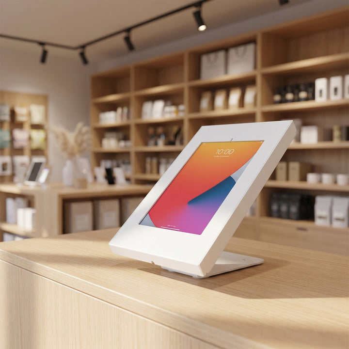 Maclean Advertising Tablet Holder, vägg-/kontorsfäste med lås, 9,7"-11", iPad/iPad Air/iPad Pro, Samsung Galaxy Tab A/Tab A7/Tab S6 Lite, MC-475W