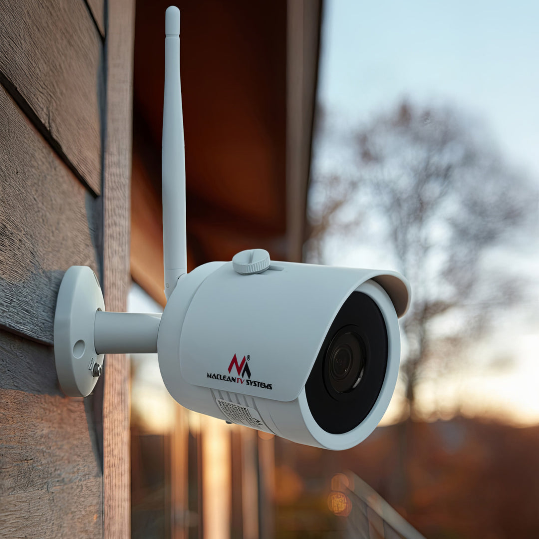 Maclean MCTV-516 IP / IPC Övervakningskamera 5MPx Inomhus- Och Utomhusbruk Infraröda LED-Lampor För Mörkerseende IP67 Skolklassrum Säkerhetskamera