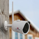 Maclean MCTV-516 IP / IPC Övervakningskamera 5MPx Inomhus- Och Utomhusbruk Infraröda LED-Lampor För Mörkerseende IP67 Skolklassrum Säkerhetskamera