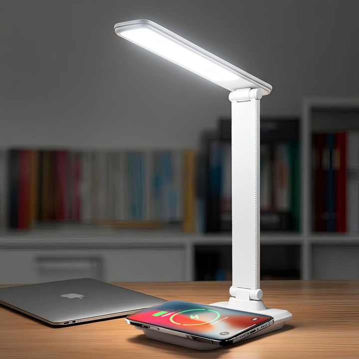 Maclean MCE616 W Dimbar LED Skrivbordslampa 9W Med Induktion Qi-Laddare