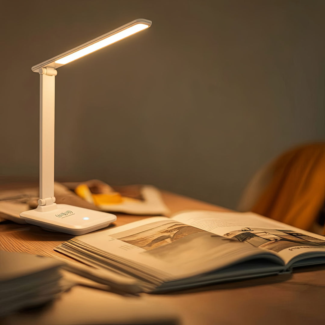 Maclean MCE616 W Dimbar LED Skrivbordslampa 9W Med Induktion Qi-Laddare