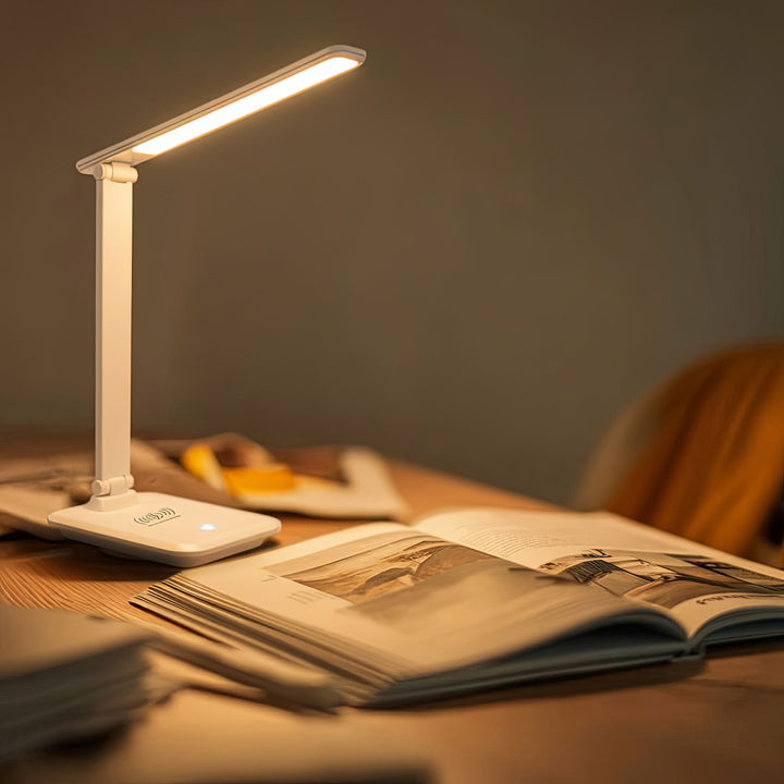 Maclean MCE616 W Dimbar LED Skrivbordslampa 9W Med Induktion Qi-Laddare