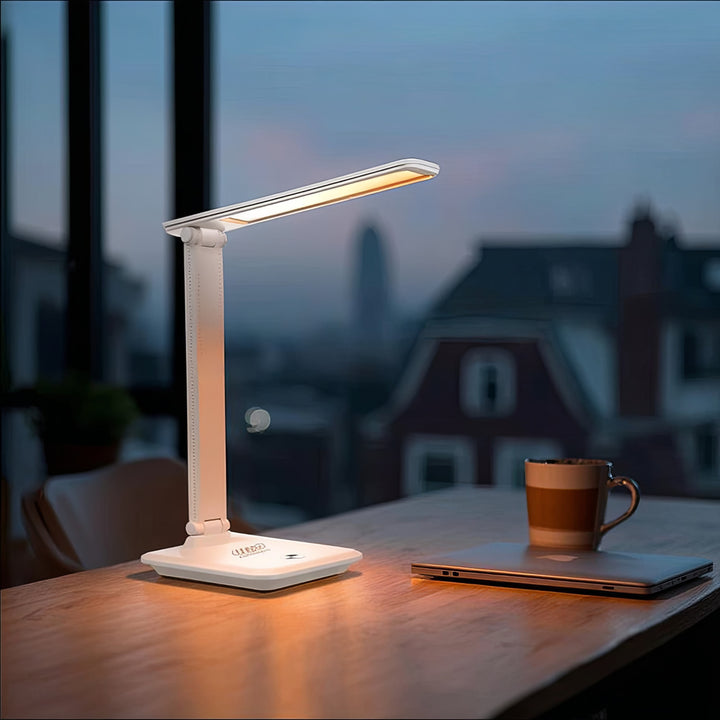 Maclean MCE616 W Dimbar LED Skrivbordslampa 9W Med Induktion Qi-Laddare
