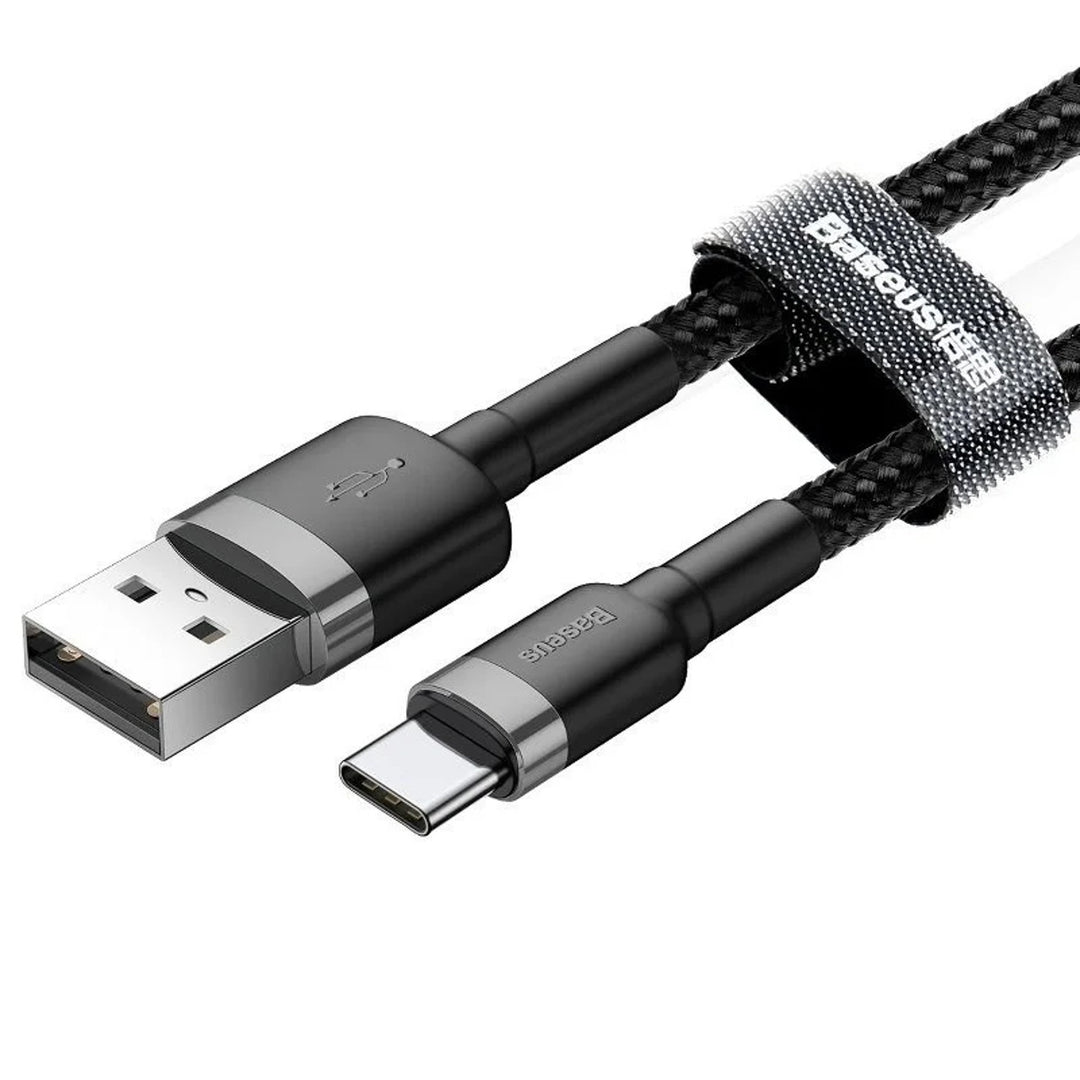 USB - USB-C-kabel 3m Baseus Cafule CATKLF-UG1 Quick Charge 2A-kabel för snabbladdning