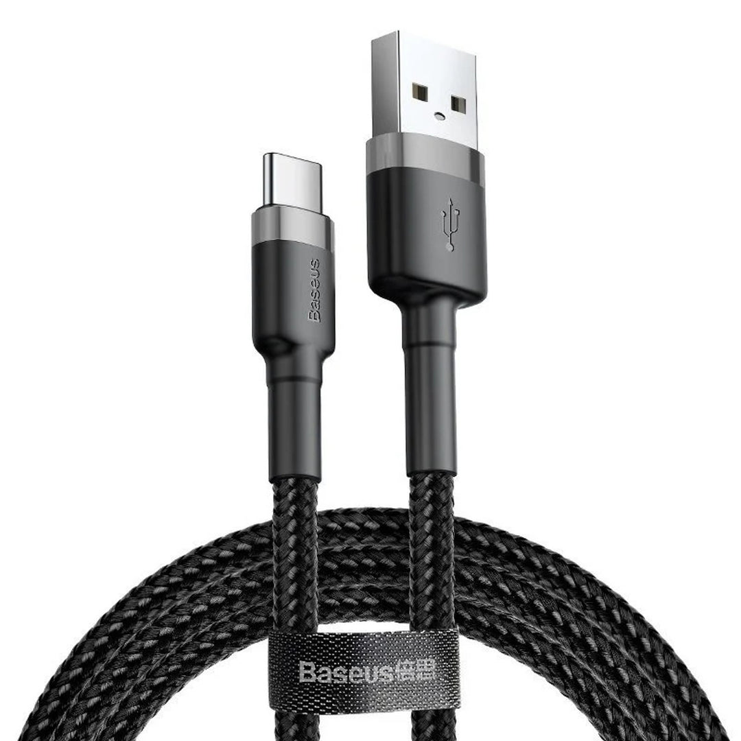 USB - USB-C-kabel 3m Baseus Cafule CATKLF-UG1 Quick Charge 2A-kabel för snabbladdning