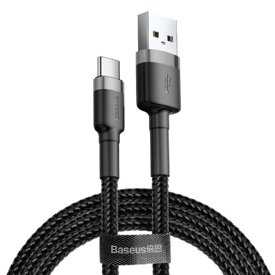 USB - USB-C-kabel 3m Baseus Cafule CATKLF-UG1 Quick Charge 2A-kabel för snabbladdning