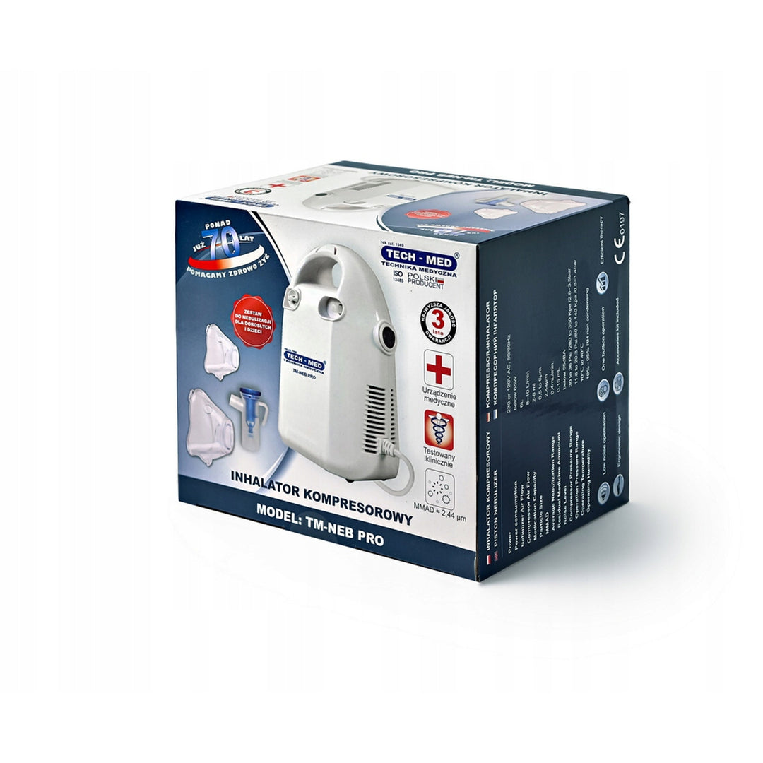 TM-NEB PRO kompressordriven nebulisator med tillbehörssats