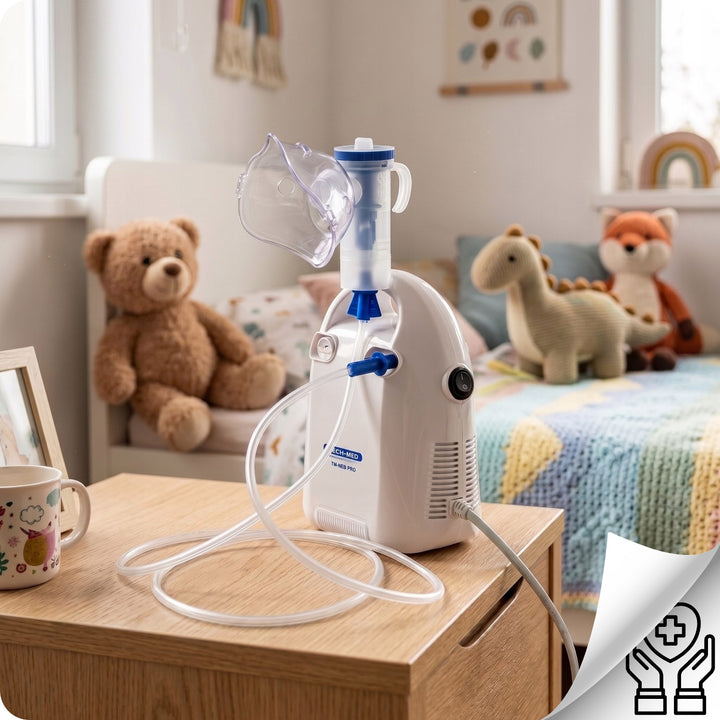 TM-NEB PRO kompressordriven nebulisator med tillbehörssats