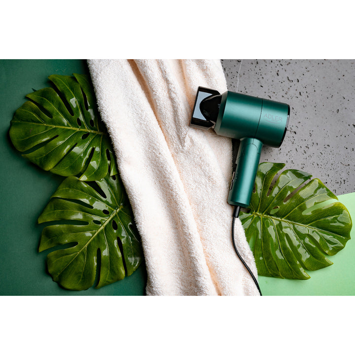 Liten torktumlare 1200W Adler AD 2265 med vikbart handtag