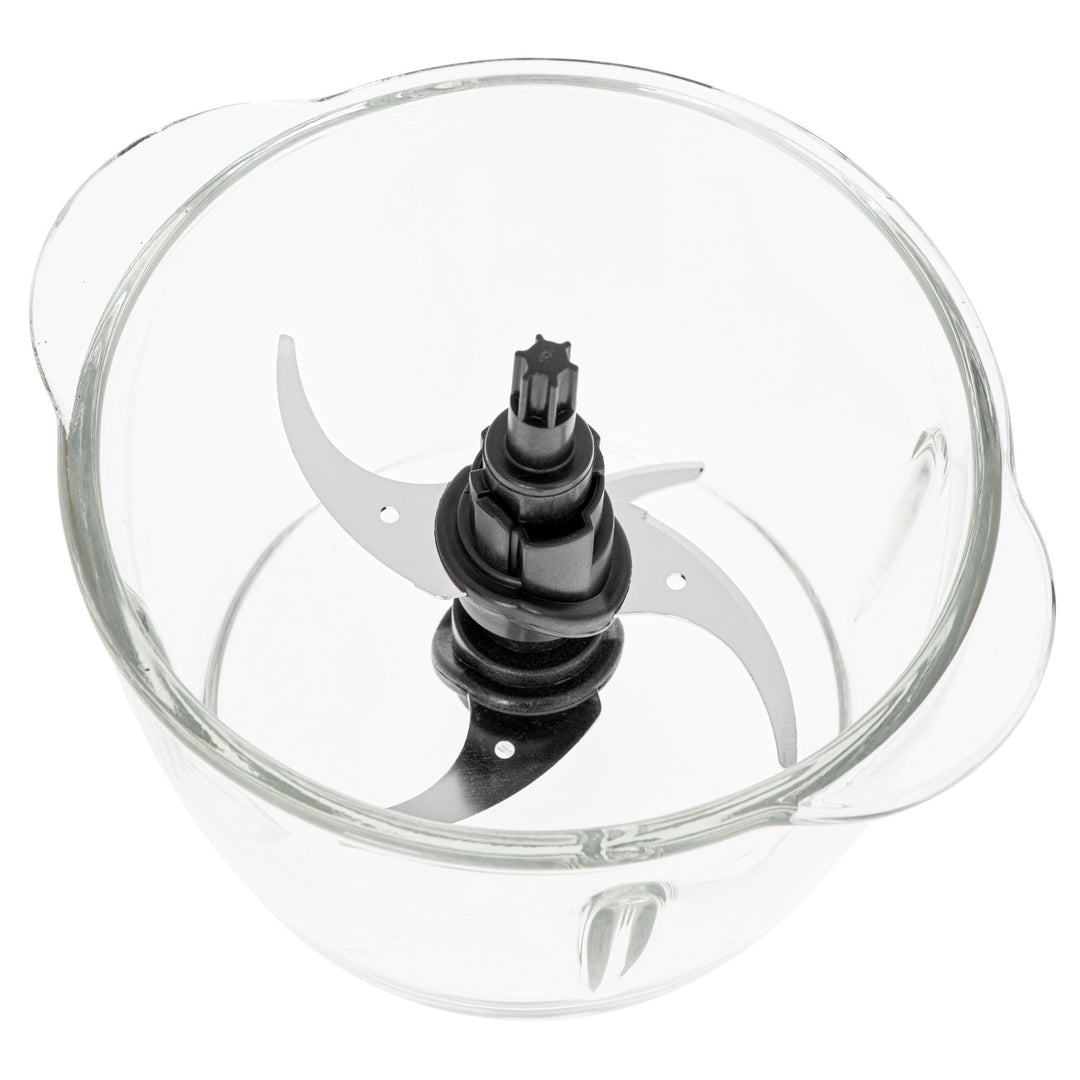 Hackare med glasskål Adler AD 4082 300W rostfritt stålblad