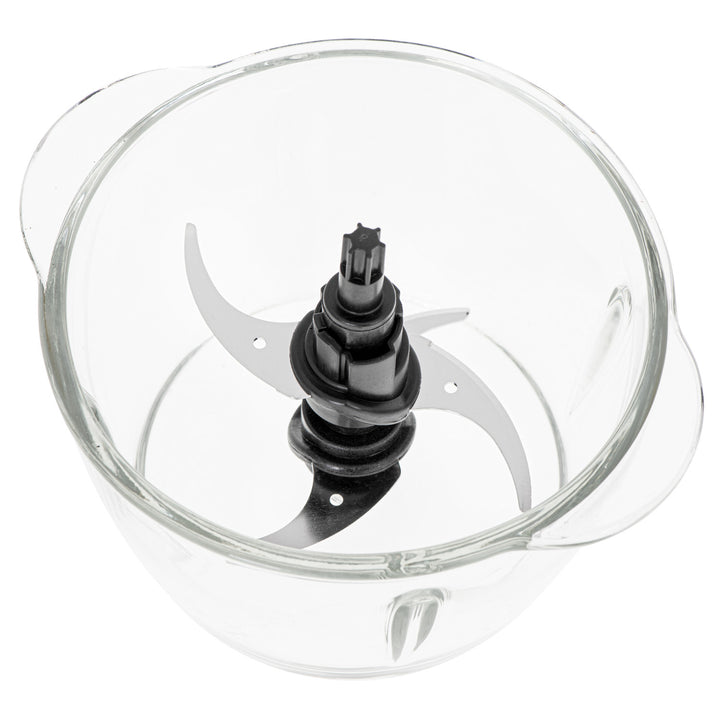 Hackare med glasskål Adler AD 4082 300W rostfritt stålblad