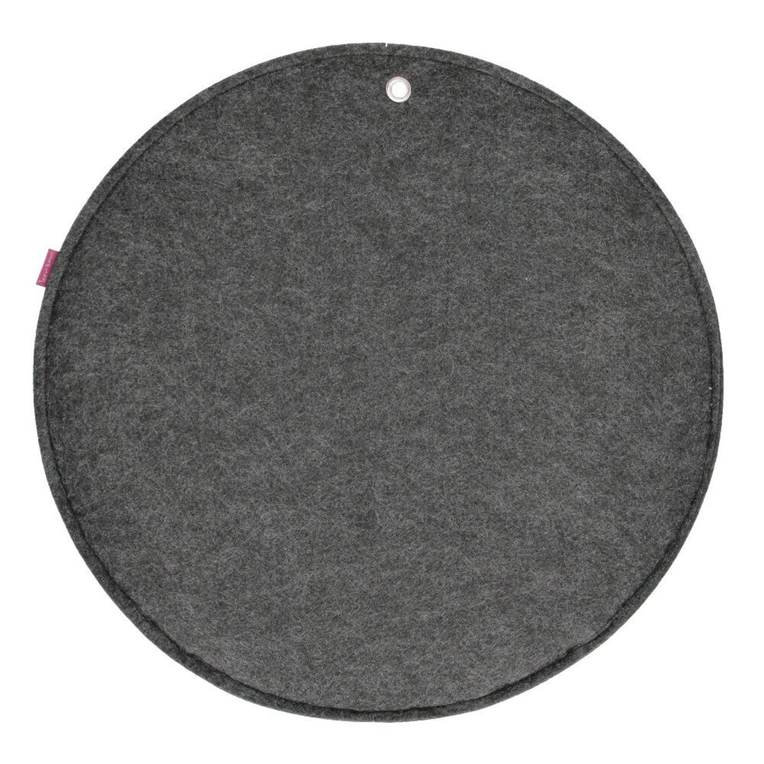 Bertoni väggorganisatör i filt Circle XL diameter 45 cm - antracit, 4 fickor