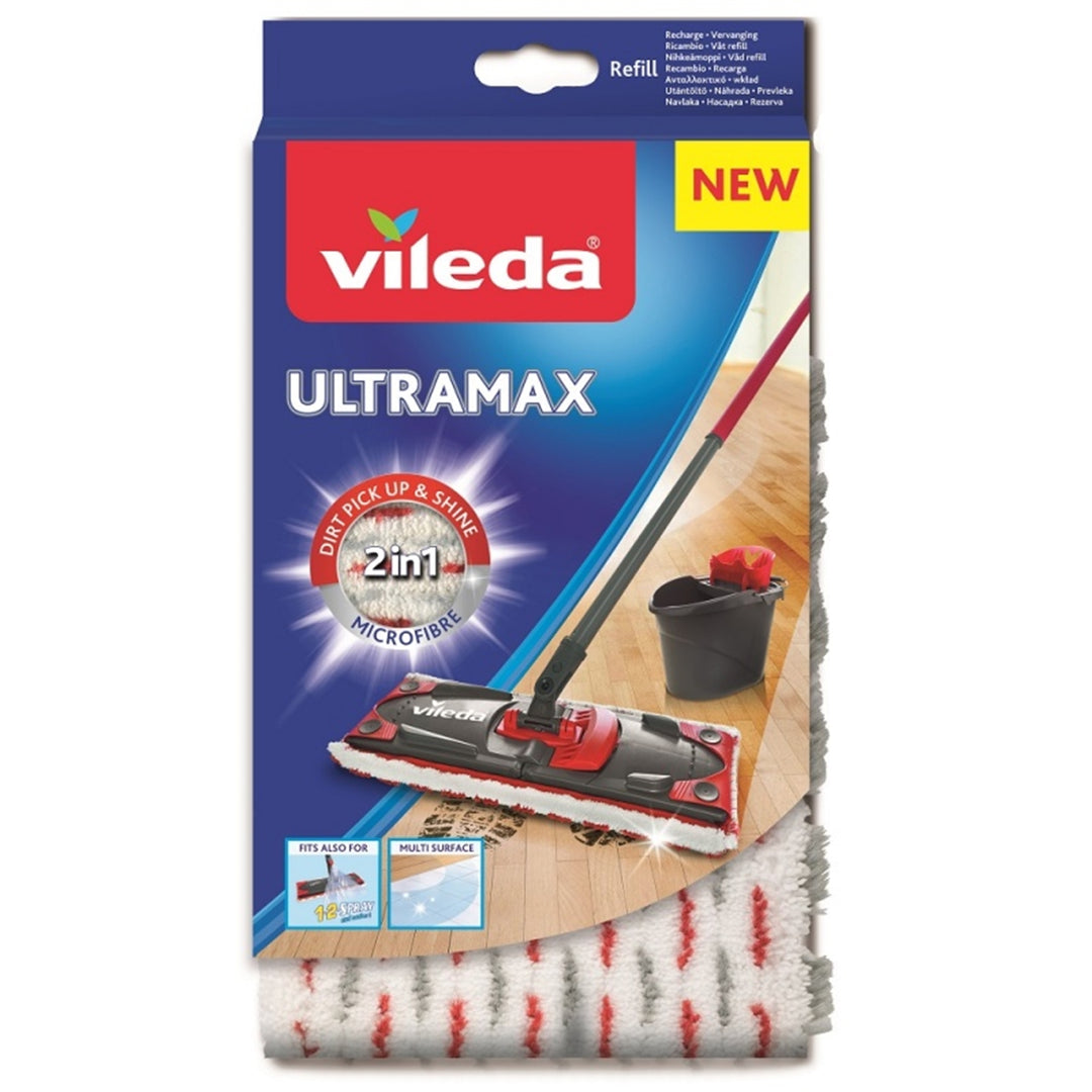 Vileda Ultramax mopp med handtag + extra moppfyllning
