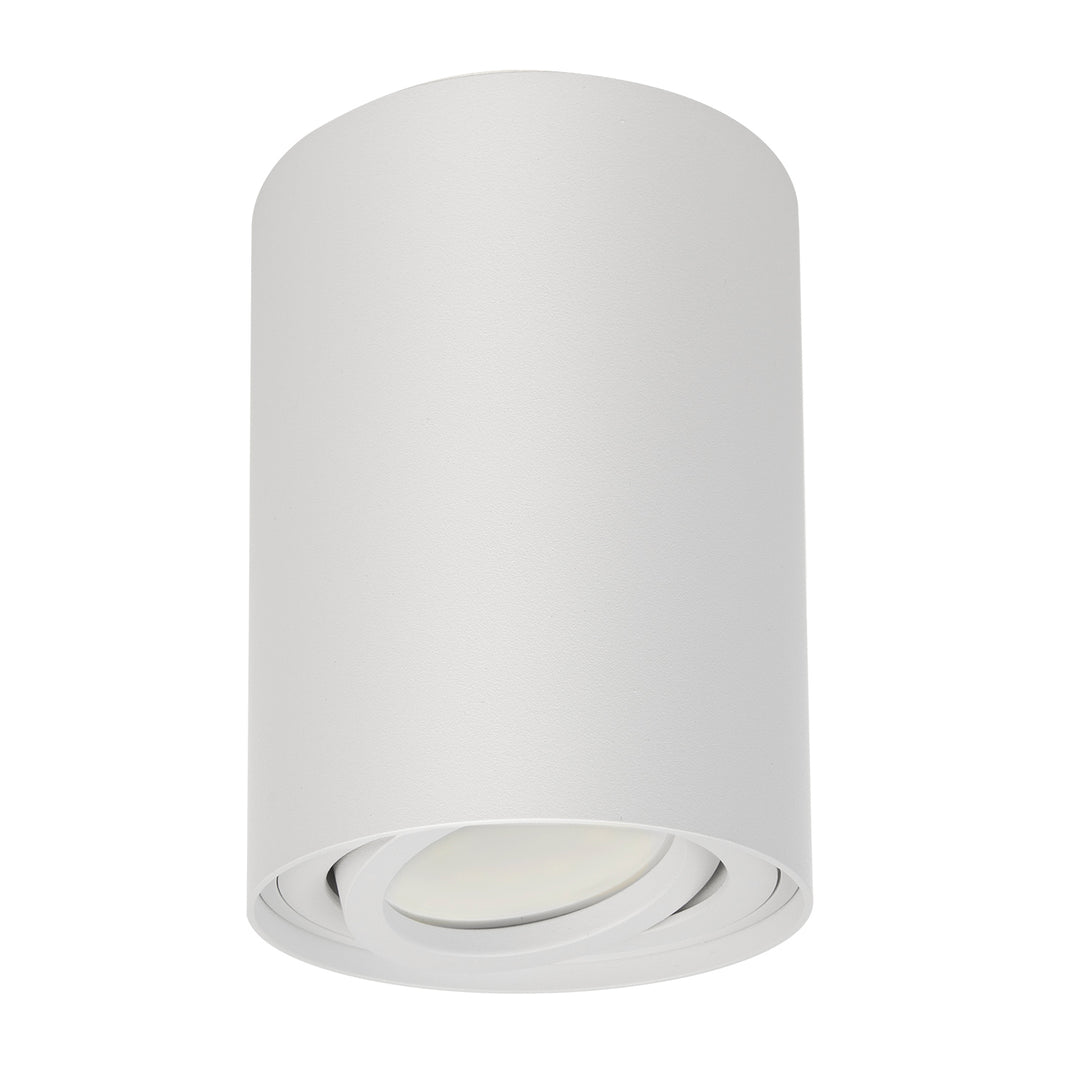 Maclean Round Plafond White MCE422 + LED-lampa GU10 5W 4000K