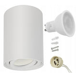 Maclean Round Plafond White MCE422 + LED-lampa GU10 5W 4000K