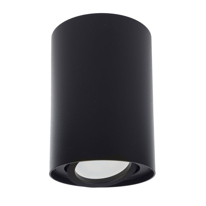 Maclean Round Plafond Black MCE422 B + LED-lampa GU10 5W 4000K
