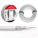 Konwerter quad Maclean MCTV-671 + kabel 50m, wtyki