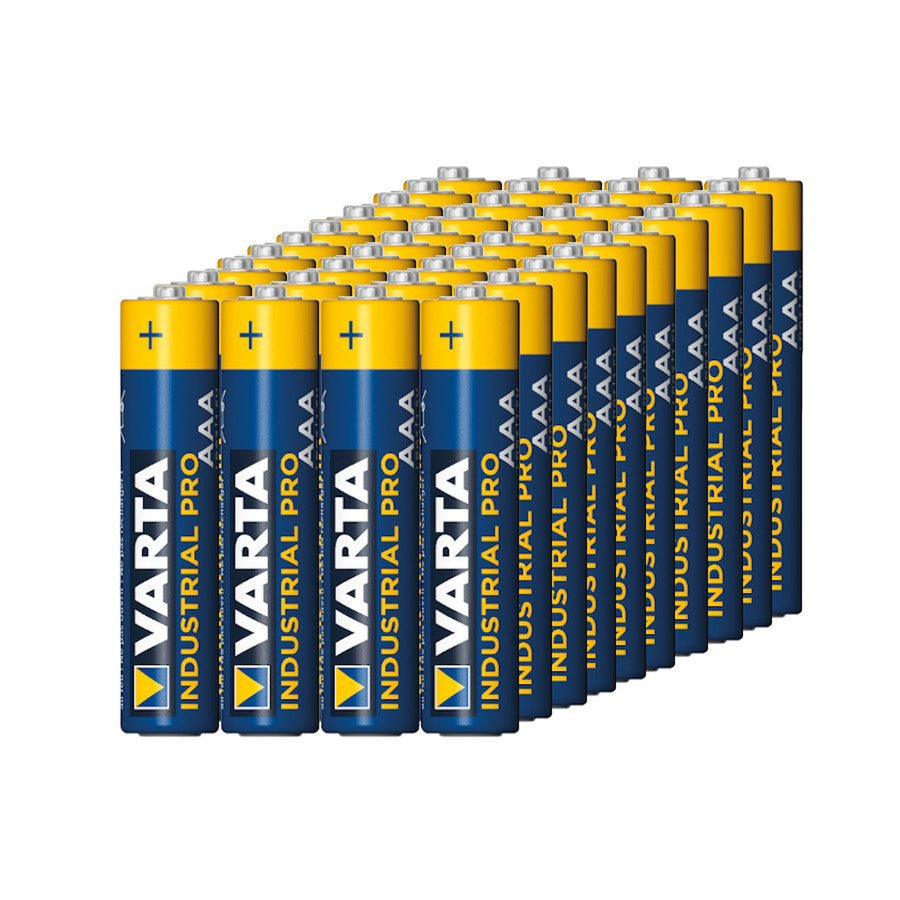 Alkaliska batterier Varta Industrial AAA AA 80 stycken